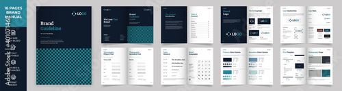 Brand Manual Template, Simple style and modern layout Brand Style , Brand Book, Brand Identity, Brand Guideline, Guide Book