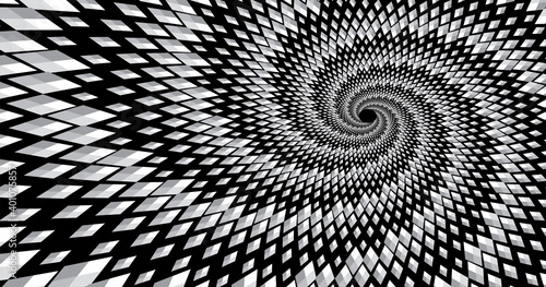 Dotted Halftone Vector Spiral Pattern or Texture