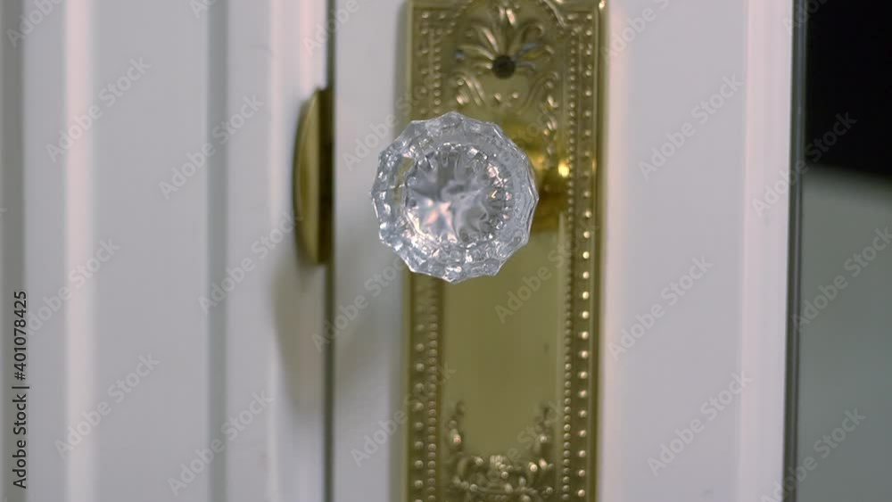 Close up of stuck door knob turning Close up of stuck door knob turning