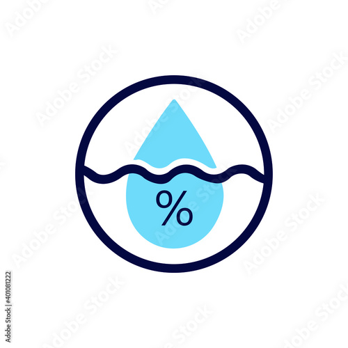 water level icon, vector illustration