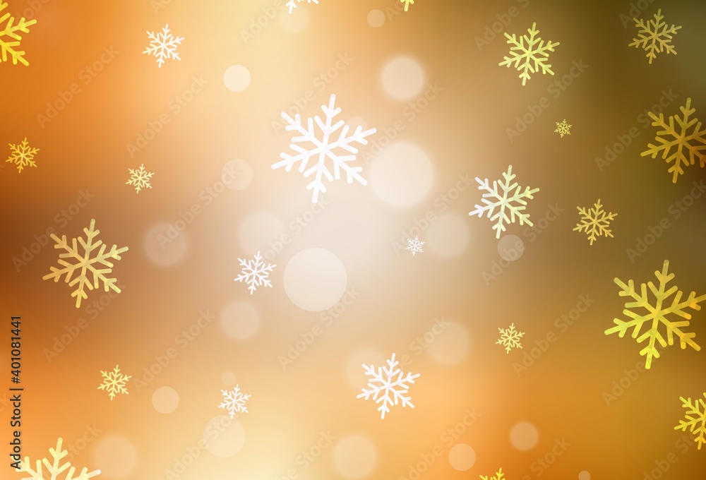 Light Orange vector pattern in Christmas style. Light Orange vector pattern in Christmas style.