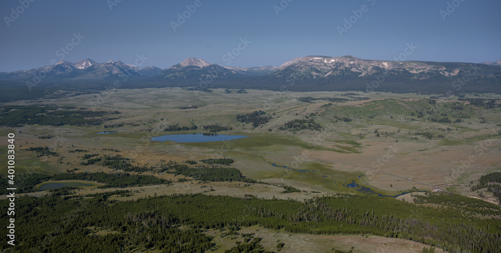 Looking Out Over Yellowstone Wilderness from Bunsen Peak