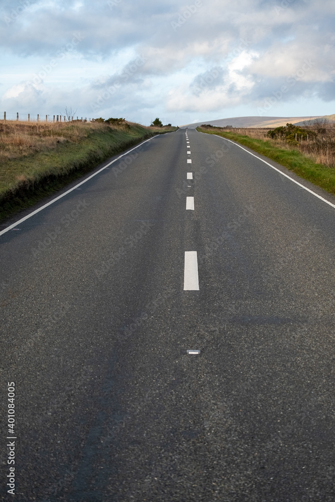 Road on Dartmoor in Devon England uk moors Road on Dartmoor in Devon England uk moors