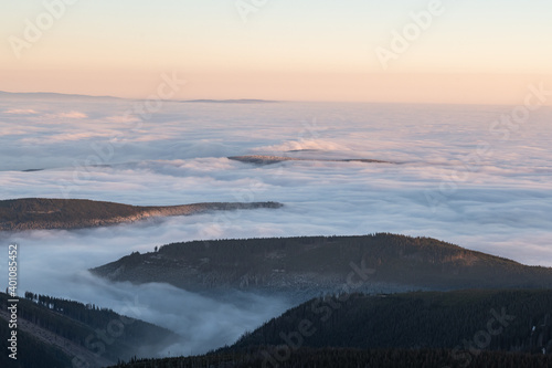 View from the top of Śnieżka