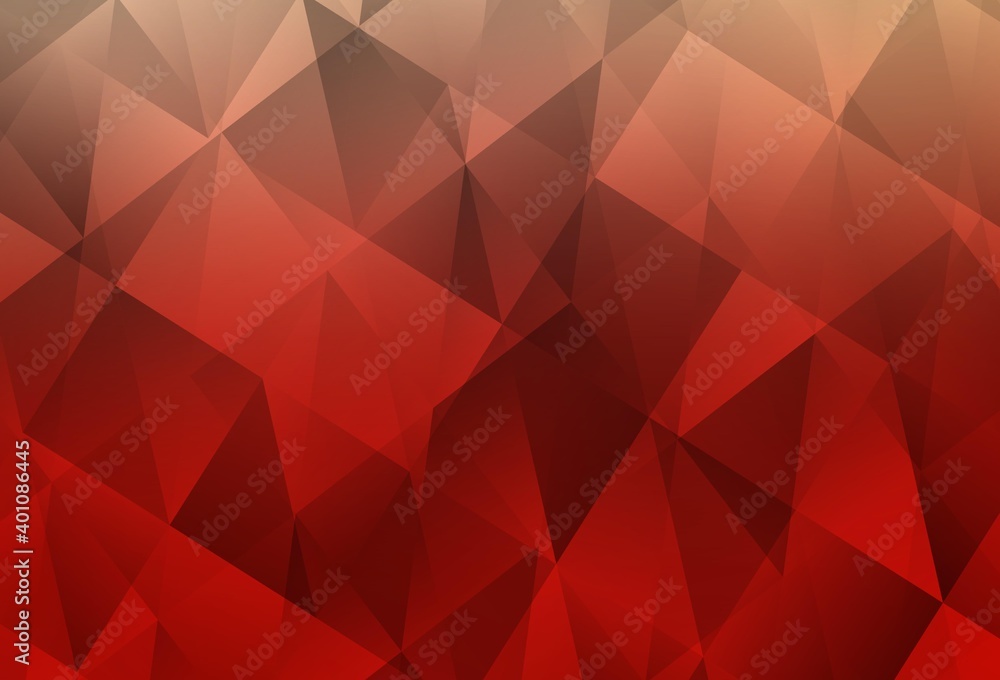 Light Red vector triangle mosaic template. Light Red vector triangle mosaic template.