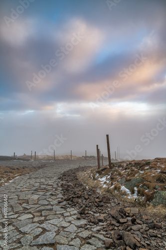 The road to the top of Śnieżka