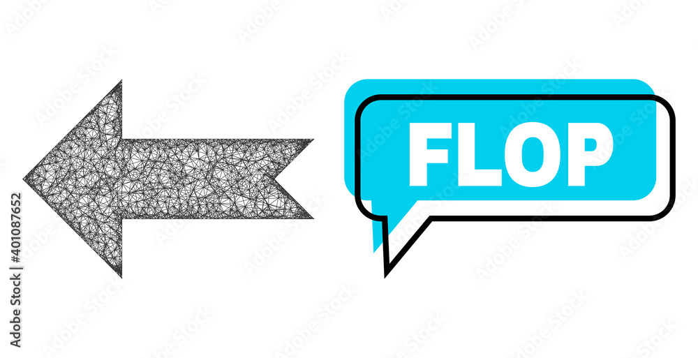 Speech Flop blue bubble frame and network arrow left. Frame and colored area are shifted to Flop phrase, which is located inside blue colored bubble. Vector quote caption inside forum frame. Speech Flop blue bubble frame and network arrow left. Frame and colored area are shifted to Flop phrase, which is located inside blue colored bubble. Vector quote caption inside forum frame.