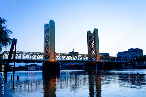 The Sacramento Bridge at Blue Hour