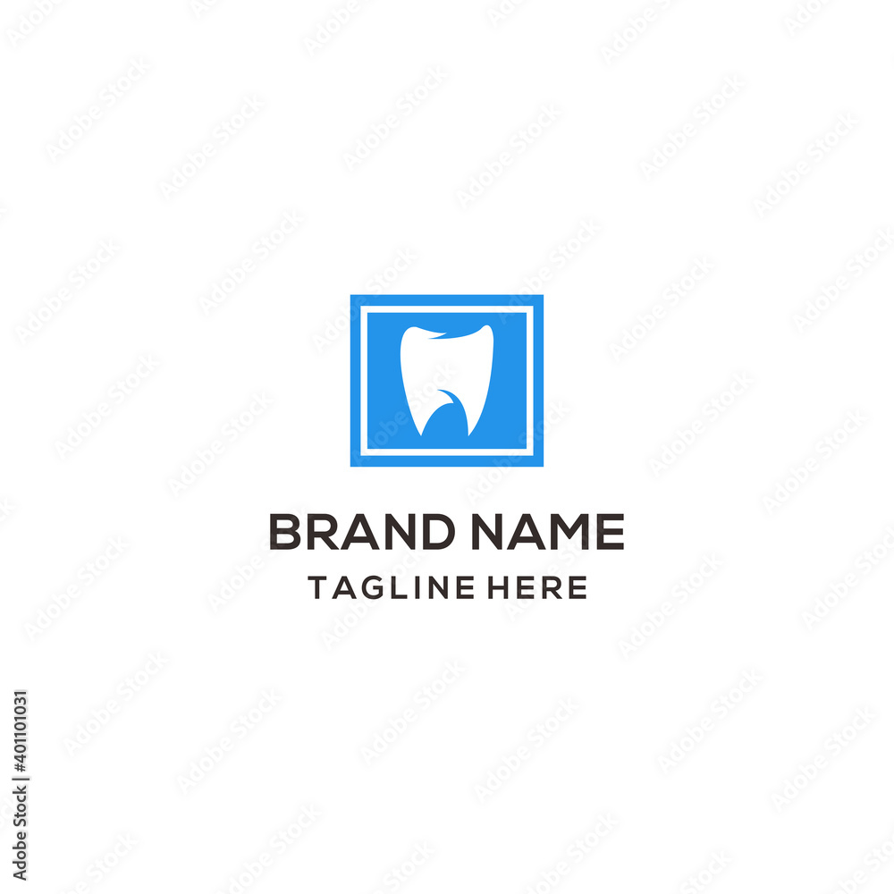Health Dent Logo design vector template linear style. Dental clinic Logotype concept icon.