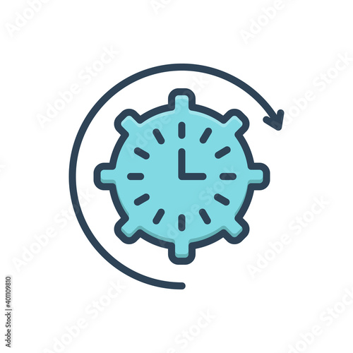 Color illustration icon for effective 