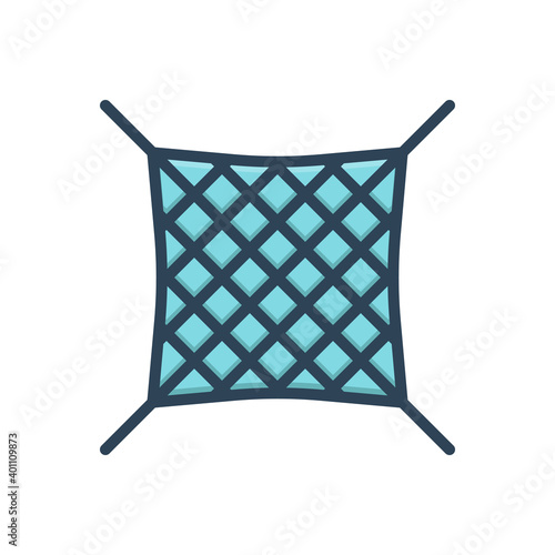 Color illustration icon for net 