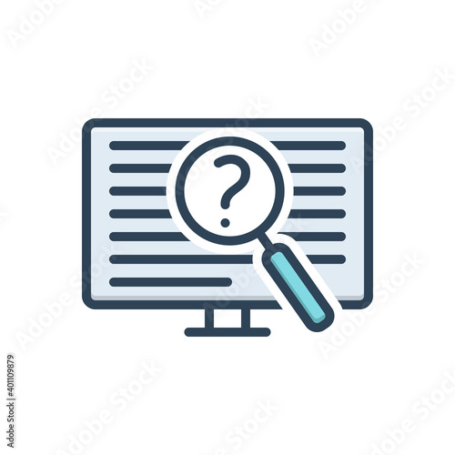 Color illustration icon for often