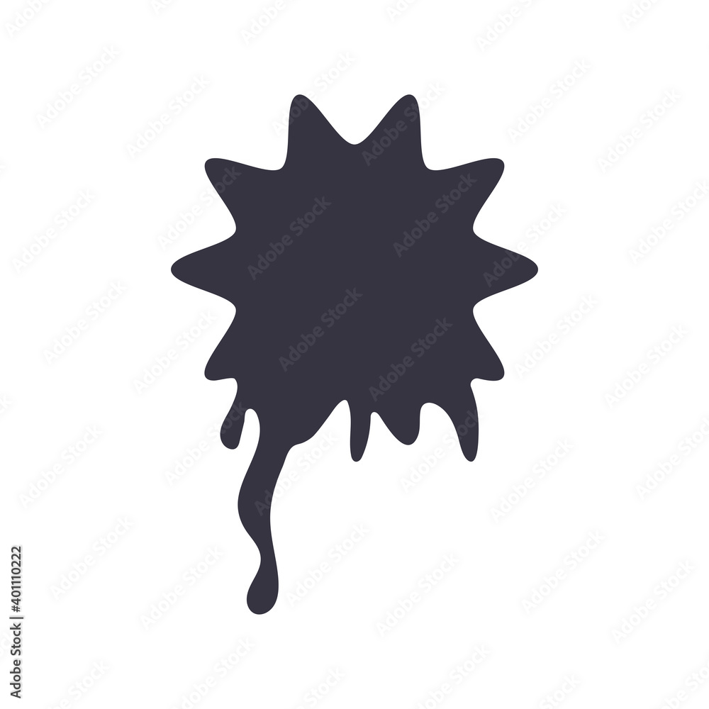 splash form drip ink blot monochrome flat style icon splash form drip ink blot monochrome flat style icon
