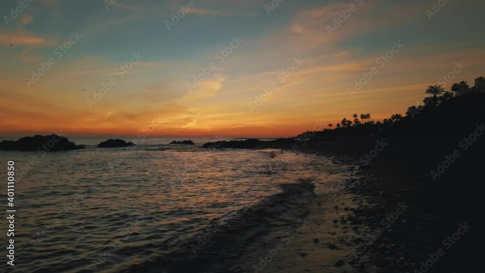 Mediterranean sunset with dramatic sky Mediterranean sunset with dramatic sky