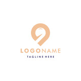 simple and modern letter G and location logo template elements