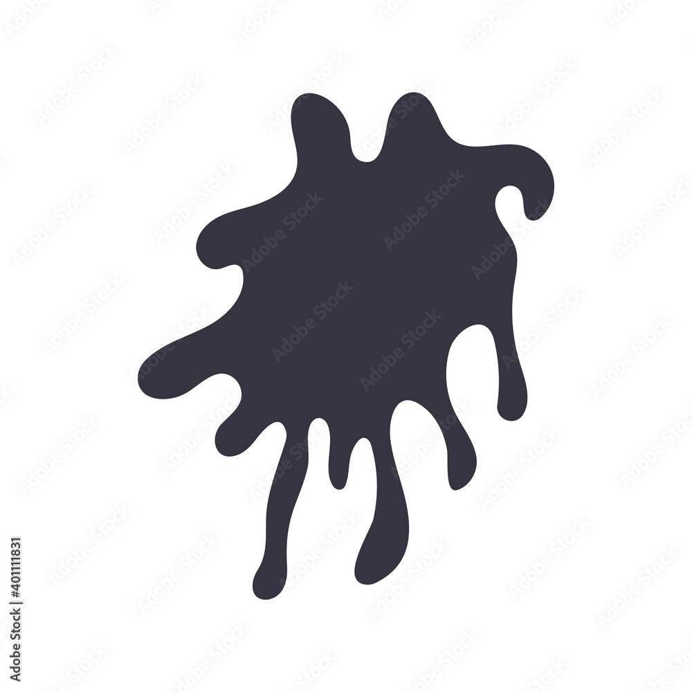 splash form drip ink blot flat style splash form drip ink blot flat style