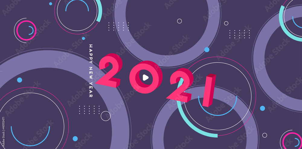 happy new year 2021, abstract background, motion graphic, eps 10 happy new year 2021, abstract background, motion graphic, eps 10