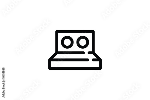 Factory Outline Icon - Machine