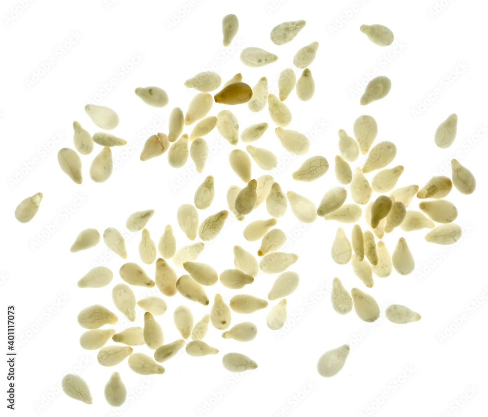 Sesame on white Sesame on white