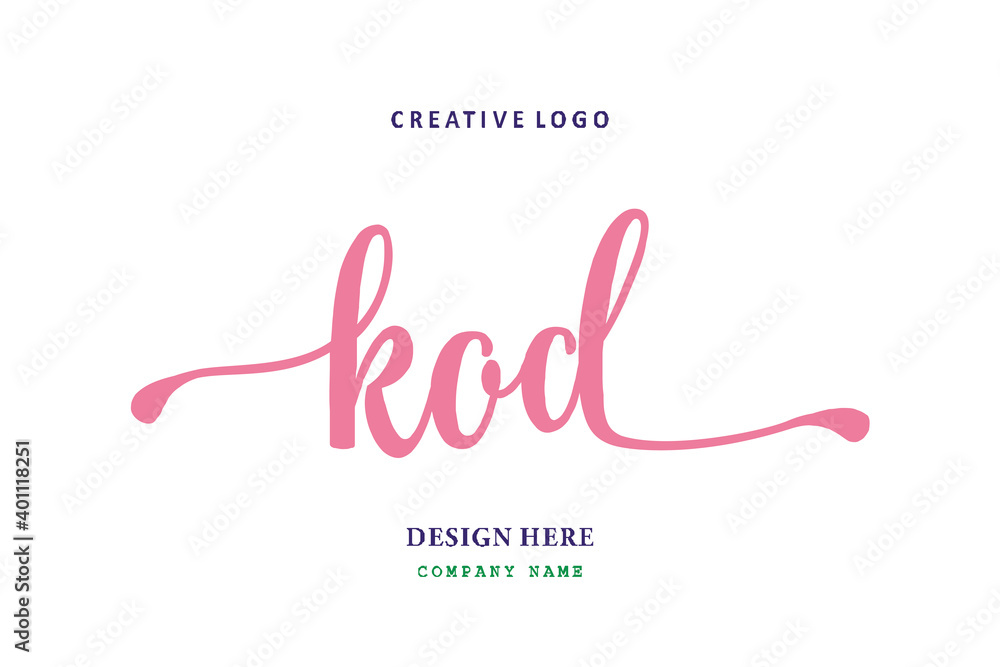 KOD lettering logo is simple, easy to understand and authoritative KOD lettering logo is simple, easy to understand and authoritative