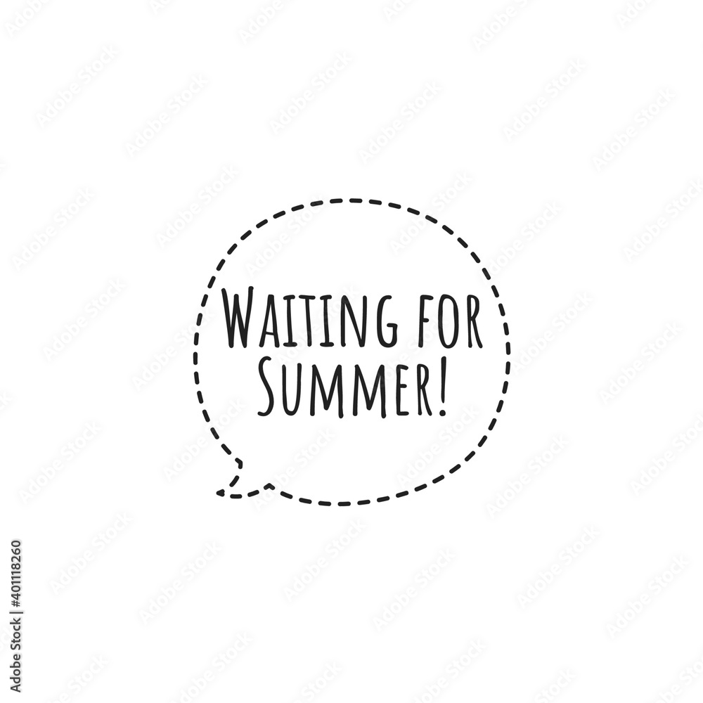 ''Waiting for summer'' Lettering ''Waiting for summer'' Lettering