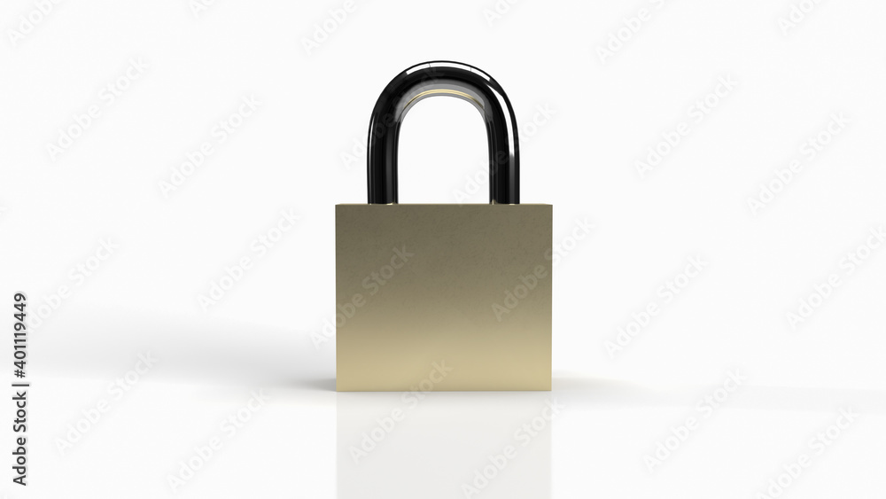 The master key on white background for security content 3d rendering.. The master key on white background for security content 3d rendering..