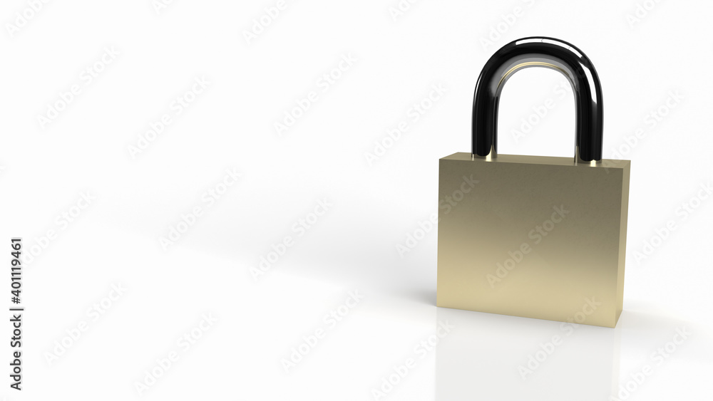 The master key on white background for security content 3d rendering.. The master key on white background for security content 3d rendering..