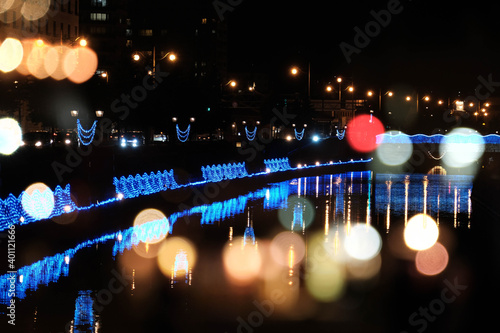 小樽運河のイルミネーションとボケ © DP_NEONE