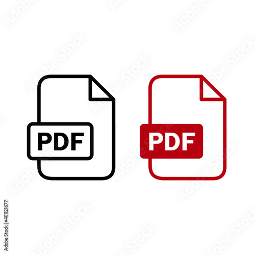pdf file format, pdf document format icon