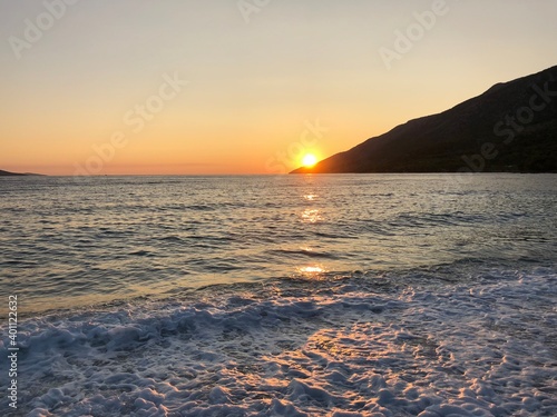 Bol Brac Dalmatien Kroatien Adria Mittelmeer - Sonnenuntergang hinter dem goldenen Horn