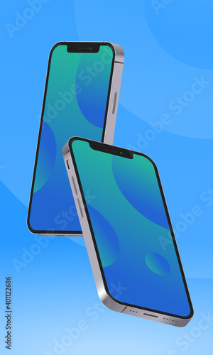 Modern Smartphone Realistic Vector Mockup
