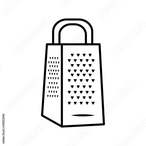 scratcher kitchen utensil line style icon