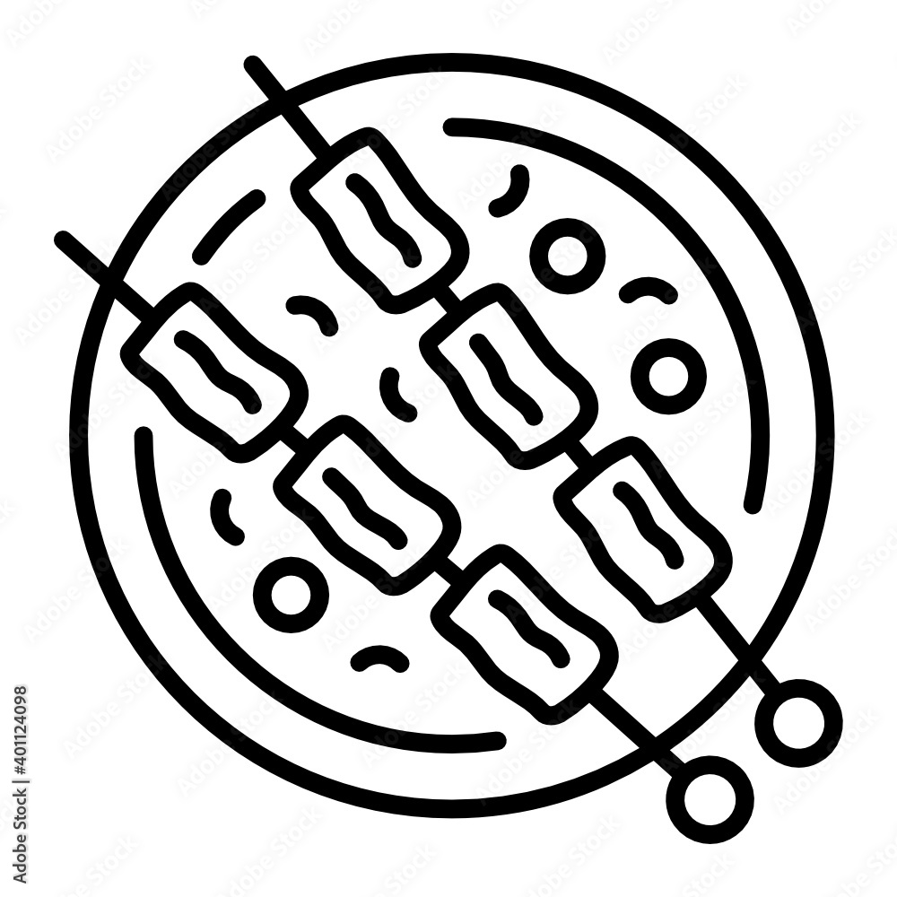 Shish kebab Concept, Skewered and grilled cubes of meat Vector Icon Design, Arab culture and traditions Symbol on white background, Islamic and Muslim practices Sign, Shish kebab Concept, Skewered and grilled cubes of meat Vector Icon Design, Arab culture and traditions Symbol on white background, Islamic and Muslim practices Sign,