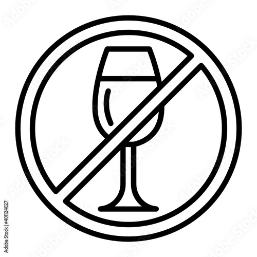 Khamr Haram Concept, Alcoholic beverages Not allowed Vector Icon Design, Arab culture and traditions Symbol on white background, Islamic and Muslim practices Sign,