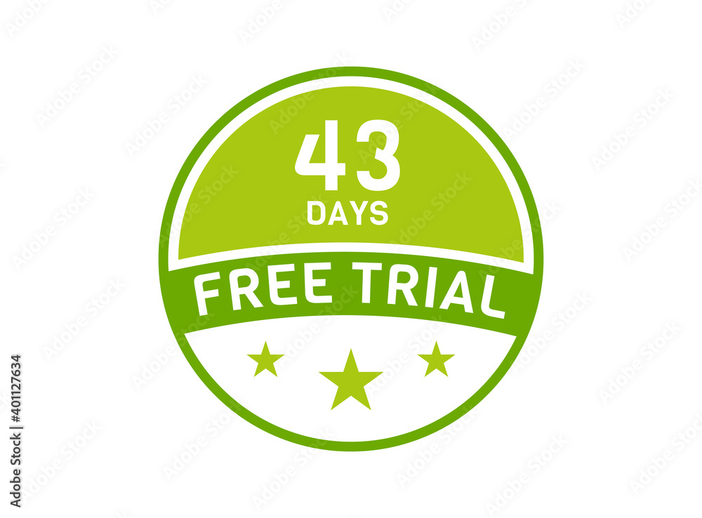 43 days free trial. 43 day Free trial badges 43 days free trial. 43 day Free trial badges