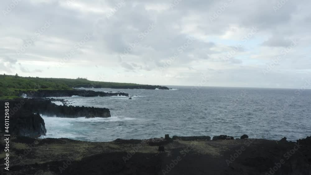 Hana Maui Coast drone shot Maui, Hana Hawaii Hana Maui Coast drone shot Maui, Hana Hawaii