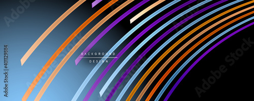 Abstract colorful lines vector background. Internet  big data and technology connections concept  abstract template