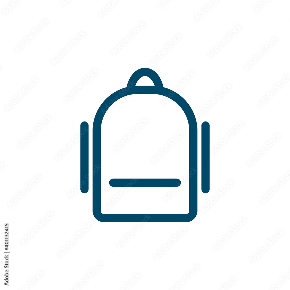Bag pack logo design template Bag pack logo design template