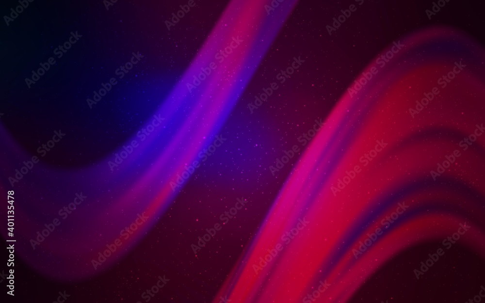Obraz premium Dark Pink, Blue vector background with astronomical stars. Shining colored illustration with bright astronomical stars. Pattern for astronomy websites.