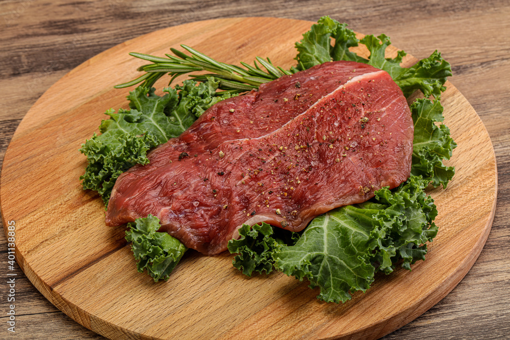 Raw beef steak for grill