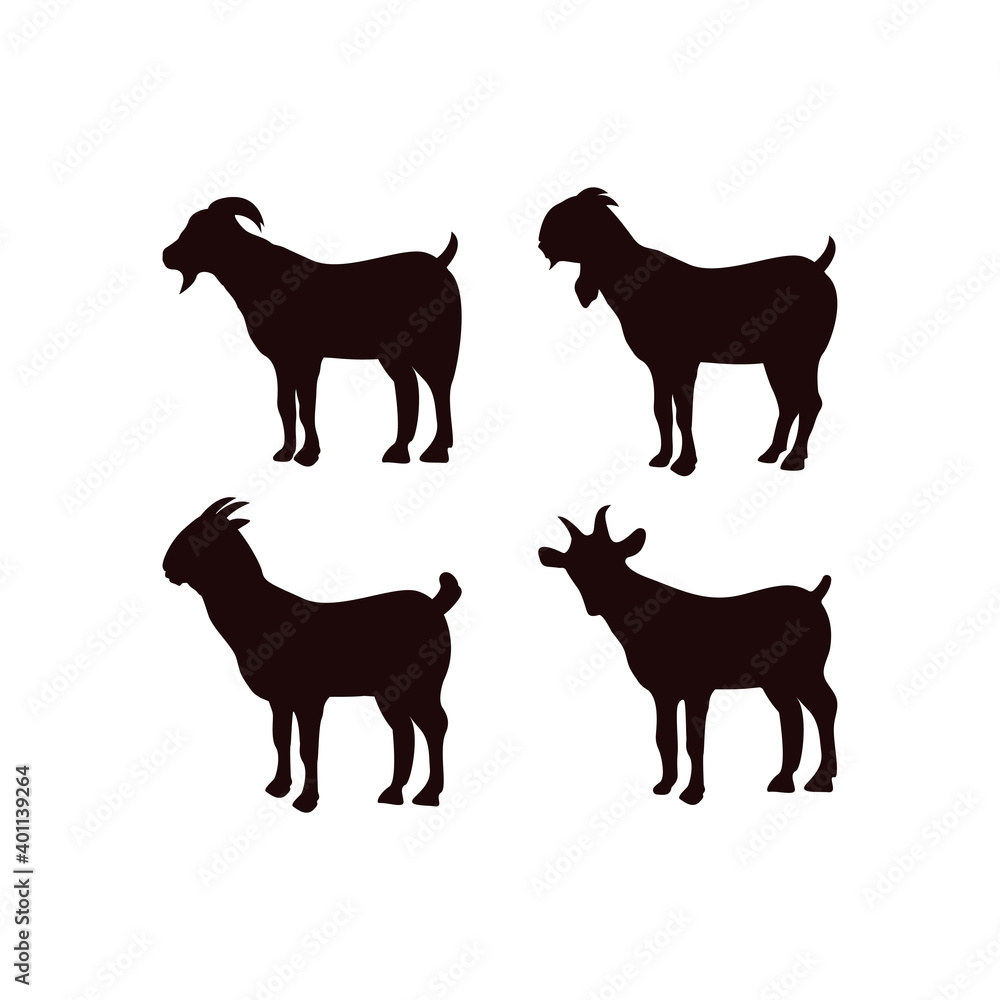 Goat icon design template vector isolated illustration