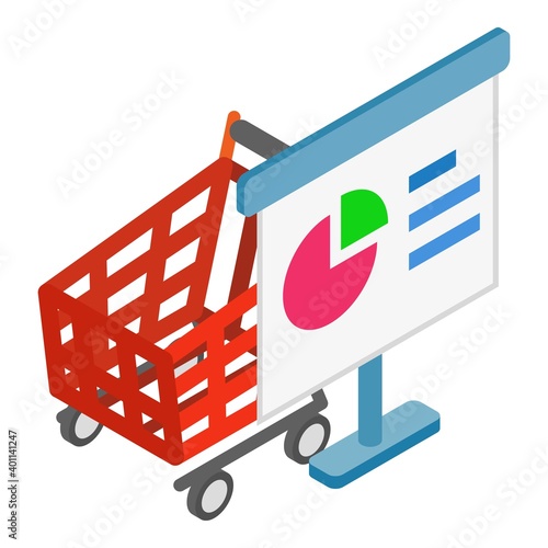 Purchasing power icon. Isometric illustration of purchasing power vector icon for web