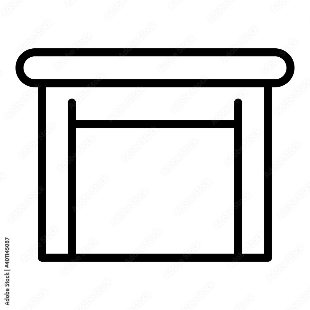 Wooden table icon. Outline wooden table vector icon for web design isolated on white background Wooden table icon. Outline wooden table vector icon for web design isolated on white background