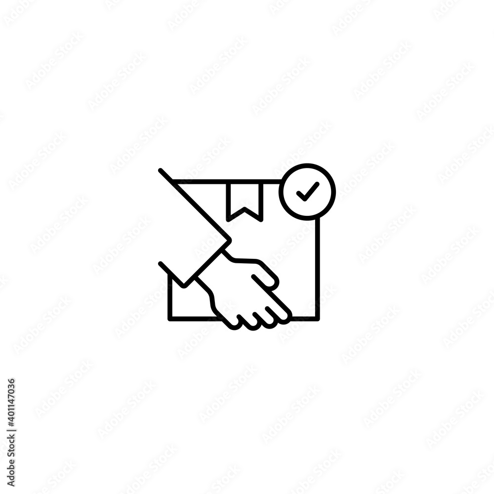 Delivery box icon. Hand holding package icon. Home Delivery package, parcel box. Vector graphic illustration. Suitable for website design, logo, app, template, and ui. EPS 10. Delivery box icon. Hand holding package icon. Home Delivery package, parcel box. Vector graphic illustration. Suitable for website design, logo, app, template, and ui. EPS 10.