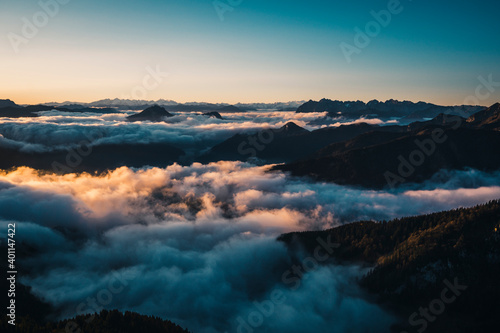 Über den Wolken der Chiemgauer Alpen