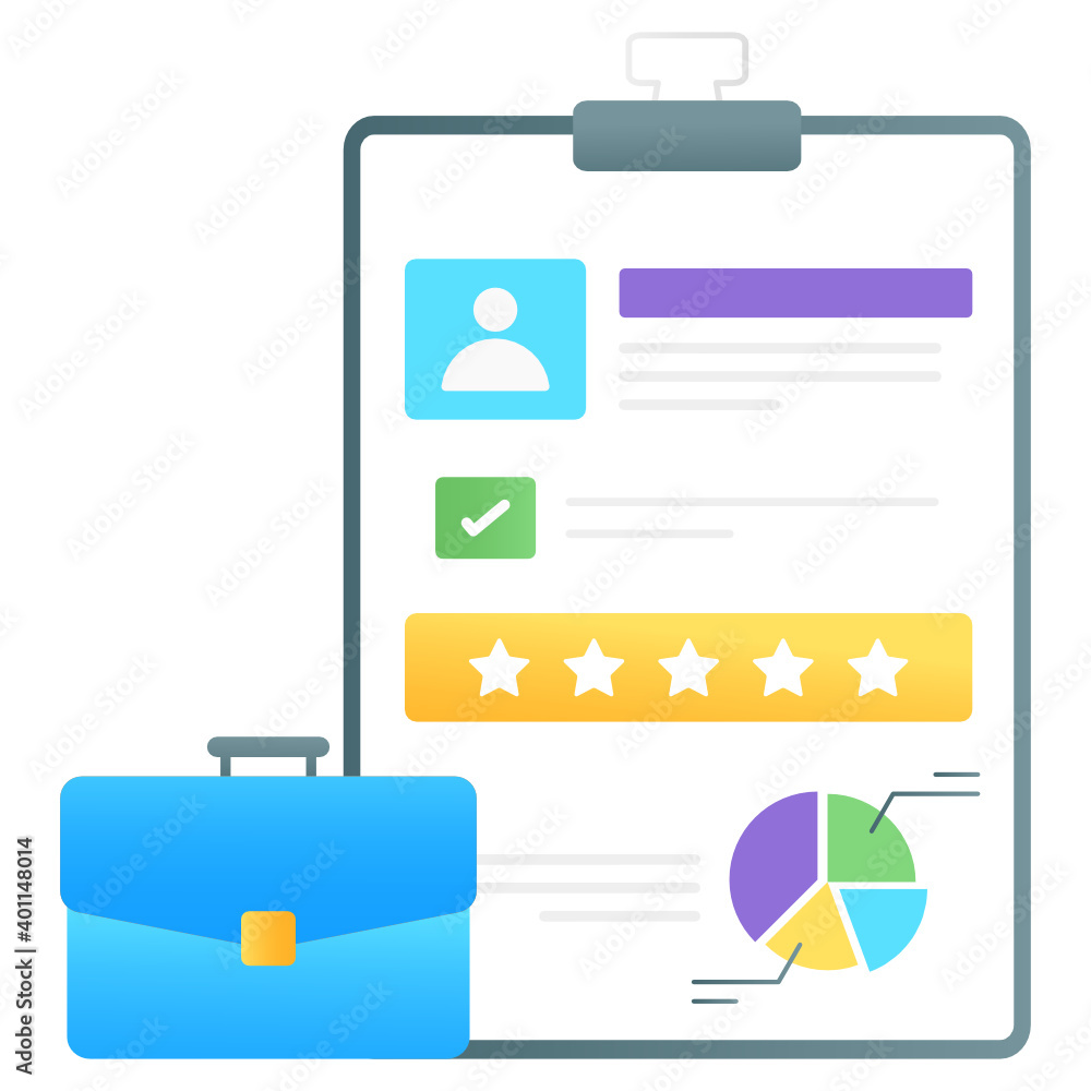 Flat gradient vector of project profile, user portfolio
Flat gradient vector of project profile, user portfolio