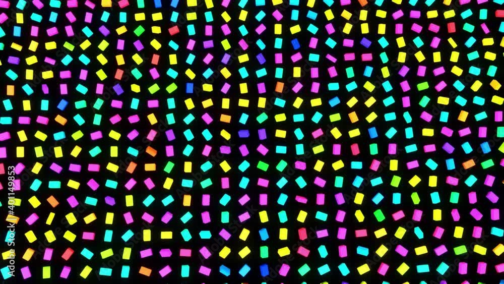 simple geometric background with colorful plates, looping smooth animation on plane in 4k. Creative colorful background. VJ loop. simple geometric background with colorful plates, looping smooth animation on plane in 4k. Creative colorful background. VJ loop.