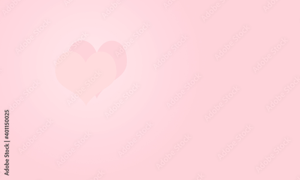 pink heart on a pink background. Valentine's day concept