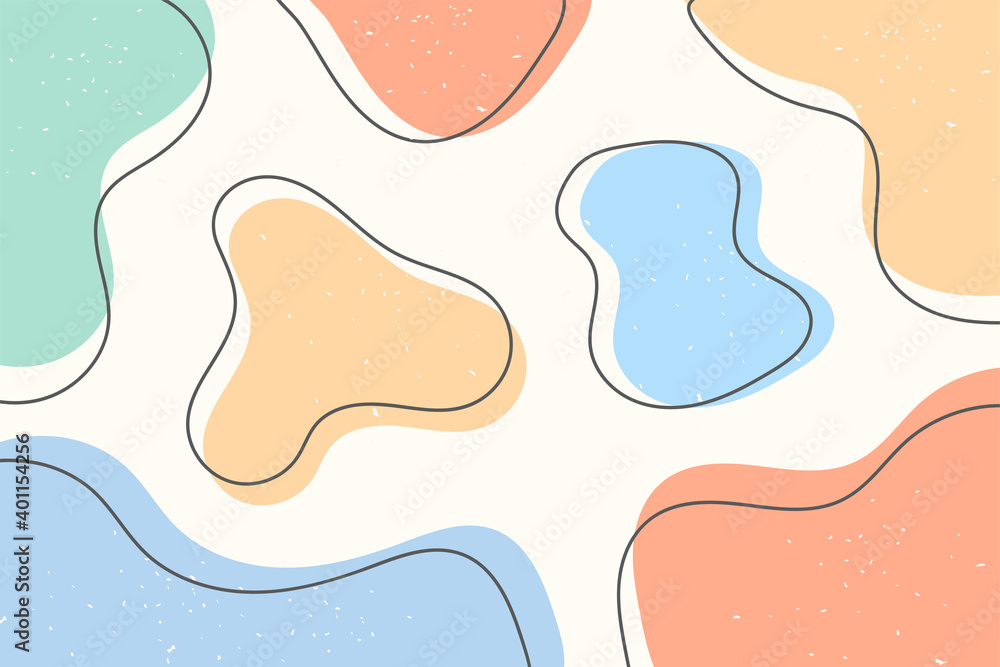 Hand drawn abstract background with pastel colors. Eps10 vector.
