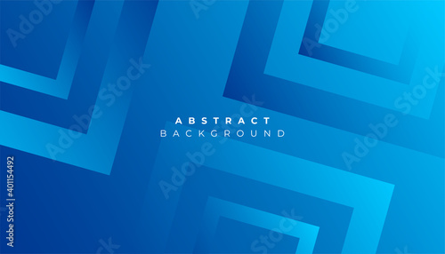 Abstract blue background with slanted square shape. Eps10 vector.